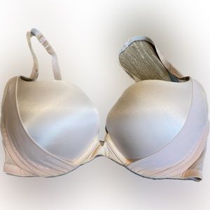 Victoria’s Secret Padded Demi Bra, 34D, Pink w. Overlay